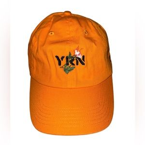 🟠 NWT! YRN Embroidered Orange Hat